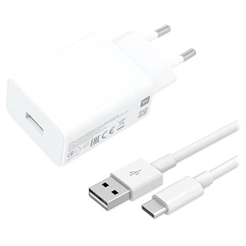 Xiaomi USB Ladegerät & USB-C Kabel MDY-11-EP - 3A, 22.5W - Weiß