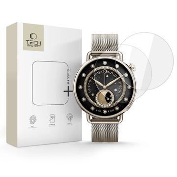 Xiaomi Watch S4 Tech-Protect Glas Fit+ Panzerglas - 41mm - 2 Stk. - Durchsichtig