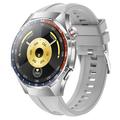 Y108 1.32" AMOLED-Smartwatch, wasserdicht, mit EKG und über 100 Sportmodi - Silber