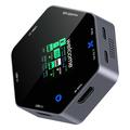YC-931 8-in-1-4K-USB-C-Hub mit OLED-Display - 100W PD-Ladefunktion - Schwarz