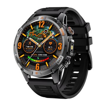 YK15 IP68 Wasserdichte Outdoor-Smartwatch mit Bluetooth-Anruf - Schwarz