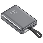 YM-1254 Mini-Powerbank mit integriertem Kabel - 20000mAh - Trüben