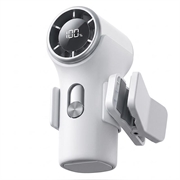 YS-G10 Mini-Handventilator zum Anstecken mit Digitalanzeige