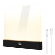 YSJ-019 Plus LED-Nachttischlampe aus klarem Acryl - Typ-C-Aufladung