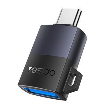 Yesido GS31 USB 3.0 zu USB-C OTG Adapter 18W - Schwarz