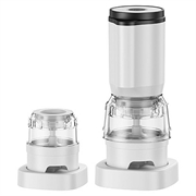 ZT-006 Akku-Gewürzmühle mit zwei Fächern - Weiß