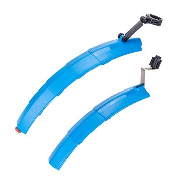 ZTTO ZT03 2Stk. Fahrrad-Schutzblech-Set vorne + hinten Fahrrad-Schutzblech mit Rücklicht (mit Installationszubehör) - Blau