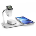 Zens Aluminium Dual+ Schnell Induktives Qi Ladepad - Weiß