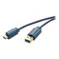 ClickTronic USB 3.0 USB Type-C kabel - 3m - Sort
