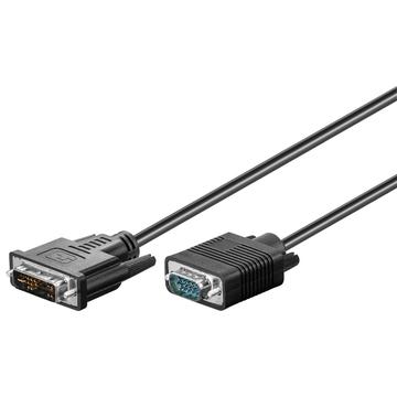 Goobay DVI-A / Full HD VGA Kabel - 1m - Vernickelter