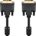 Goobay Dual Link DVI-D Full HD Kabel - 10m - Vergoldet - Schwarz