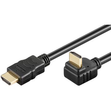 Goobay 270-Grad Abgewinkelt HDMI 2.0 Kabel mit Internet - 1.5m