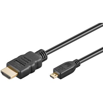 Goobay HDMI 2.0 / Micro HDMI Kabel mit Internet - 1.5m