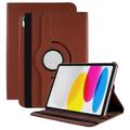 iPad 2022/2025 360 Rotierende Folio Hülle - Braun
