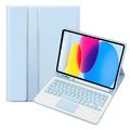 iPad 2022/2025 Bluetooth Tastaturhülle - Hellblau