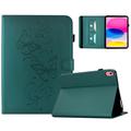 iPad 2022/2025 Butterfly Smart Folio Hülle mit Kartenfächern - Grün