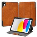 iPad 2022/2025 Tech-Protect Fleece-Folio-Hülle - Braun