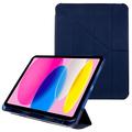 iPad 2022/2025 Origami Stand Folio Hülle - dunkelblau