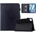 iPad Air 11 2026/iPad Pro 11 2022/iPad Air 2022 Butterfly Smart Folio Hülle mit Kartenfächern - Schwarz