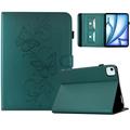 iPad Air 11 2026/iPad Pro 11 2022/iPad Air 2022 Butterfly Smart Folio Hülle mit Kartenfächern - Grün