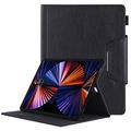 iPad Air 13 2024/2025/2026/iPad Pro 12.9 2018/2020/2021/2022 Smart Folio Hülle - Schwarz
