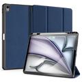 iPad Air 13 2024/2025 Dux Ducis Domo Tri-Fold Smart Folio Hülle - Blau