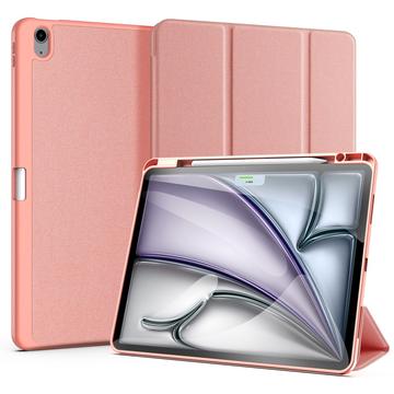 iPad Air 13 2024/2025 Dux Ducis Domo Tri-Fold Smart Folio Hülle - Rosa