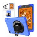 iPad Mini (2019) Heavy Duty 360 Hülle mit Handschlaufe - Blau