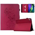 iPad Mini (2026) Butterfly Smart Folio Hülle mit Kartenfächern - Knallrosa