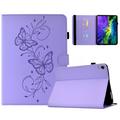 iPad Mini (2026) Butterfly Smart Folio Hülle mit Kartenfächern - Lila