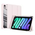 iPad Mini (2026) Dux Ducis Toby Tri-Fold Smart Folio Hülle - Hellrosa
