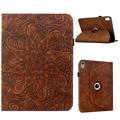 iPad Mini (2026) Mandala 360 Rotary Folio-Hülle - Braun