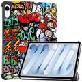 iPad Mini (2026) Tri-Fold Serie Smart Folio Hülle - Graffiti