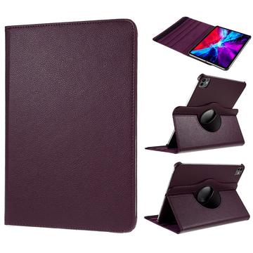 iPad Pro 11 2024/2025 360 Rotierende Folio Hülle - Dunkelviolett