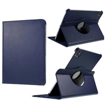 iPad Pro 12.9 2021/2022/Air 13 (2024) 360 Rotierende Folio Hülle - Blau