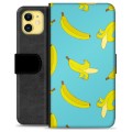 iPhone 11 Premium Schutzhülle mit Geldbörse - Bananen