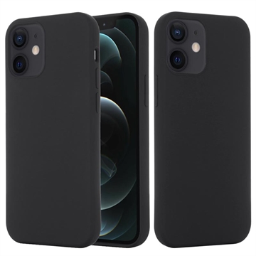 iPhone 12 Mini Liquid Silikonhülle - MagSafe-kompatibel - Schwarz