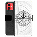 iPhone 12 mini Premium Schutzhülle mit Geldbörse - Kompass