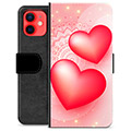 iPhone 12 mini Premium Schutzhülle mit Geldbörse - Liebe