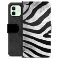 iPhone 12 Premium Schutzhülle mit Geldbörse - Zebra