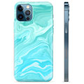 iPhone 12 Pro TPU Hülle - Blauer Marmor