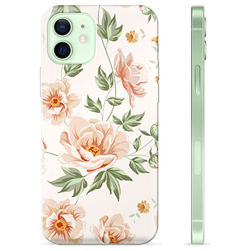 iPhone 12 TPU Hülle - Blumen