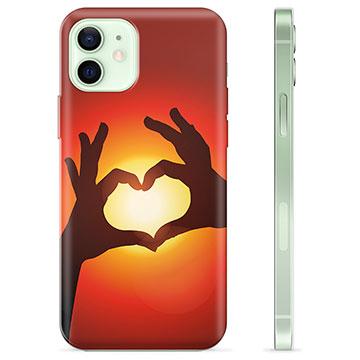 iPhone 12 TPU Hülle - Herz-Silhouette