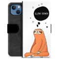 iPhone 13 Premium Schutzhülle mit Geldbörse - Slow Down