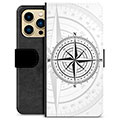 iPhone 13 Pro Max Premium Schutzhülle mit Geldbörse - Kompass