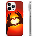 iPhone 13 Pro TPU Hülle - Herz-Silhouette