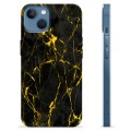 iPhone 13 TPU Hülle - Goldener Granit