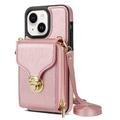 iPhone 14 Alles-in-einem-Hülle mit Brieftasche und Armband