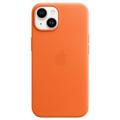iPhone 14 Apple Lederhülle mit MagSafe MPP83ZM/A - Orange