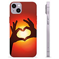 iPhone 14 Plus TPU Hülle - Herz-Silhouette